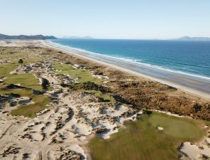 Tara Iti 5th Green 6th Aerial